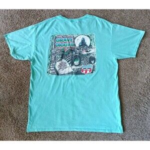 Grave Digger T-Shirt Men's Large Black Short Sleeve